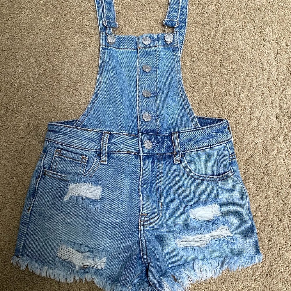 Pacsun jean short overalls